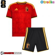 Otroške Nogometnih dresov Belgija Domači SP 2026 Kratki rokavi (+ hlače)
